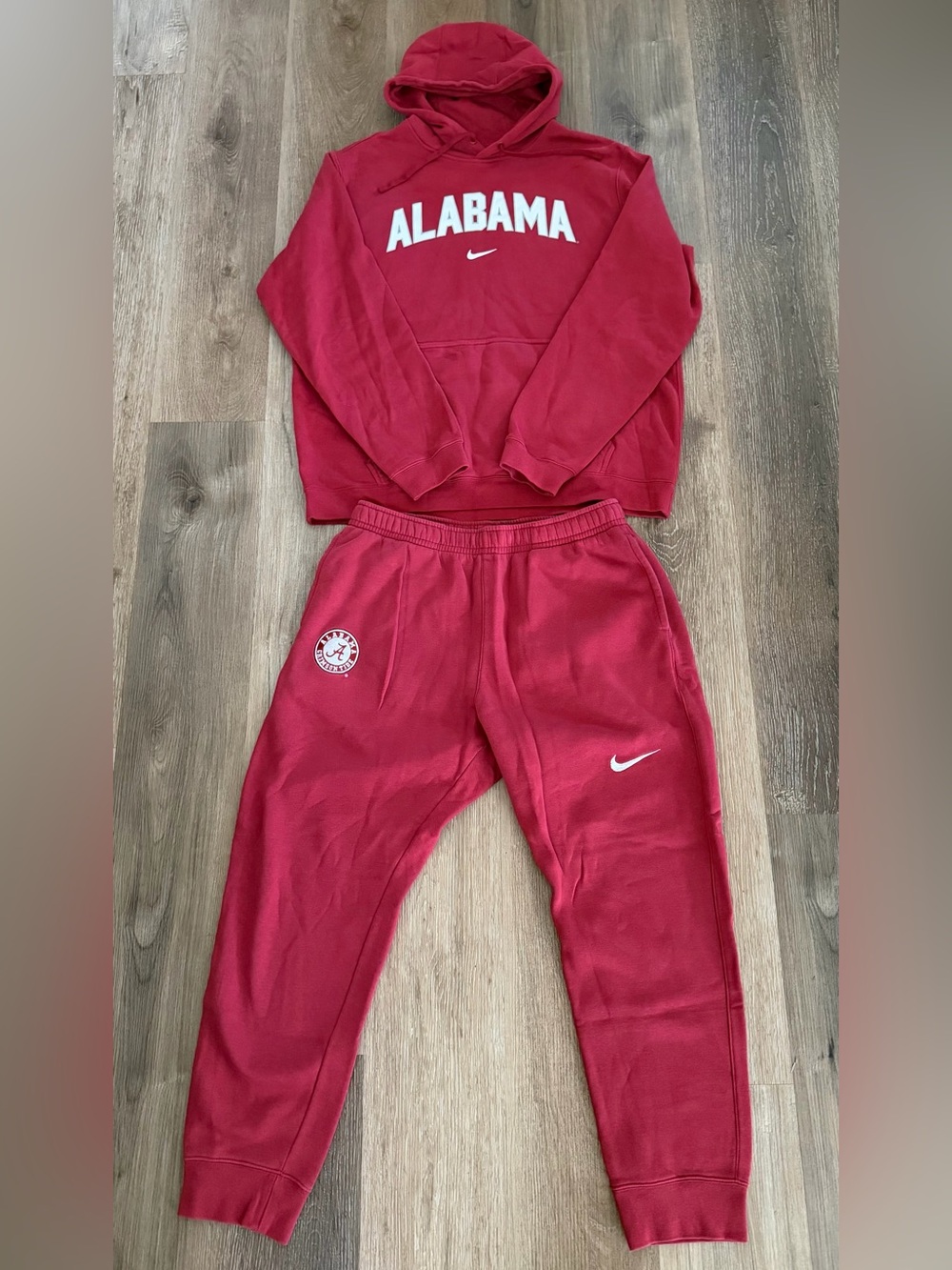 Nike Alabama Crimson Tide Sweatshirt And Sweatpants Set Football Mens Sz XL